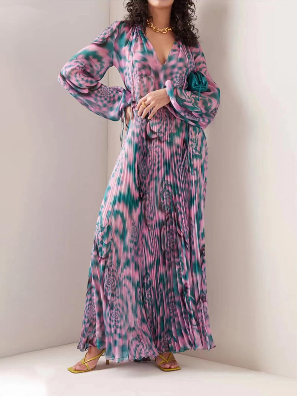 Leighton - Boho Printed Maxi Dress