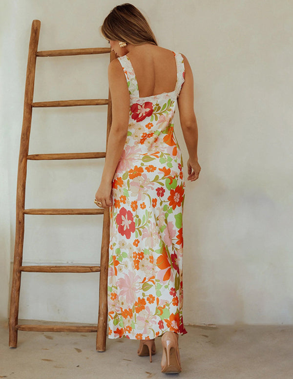 January - Floral Print Maxi Dress