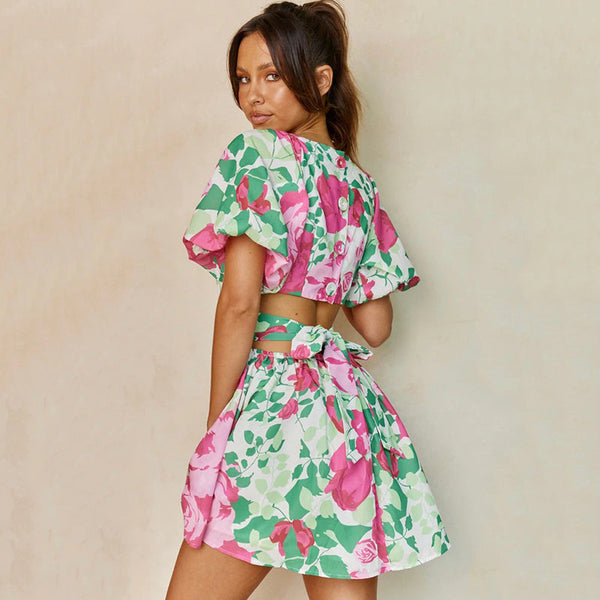 Melina - Floral Pattern Summer Dresses