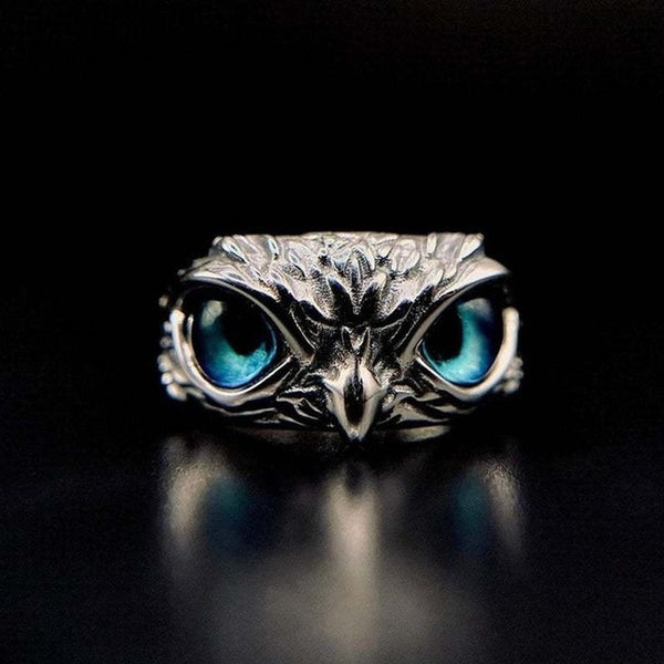 NightGuardian - Owl Eye Ring - Adjustable & Eye-Catching Design