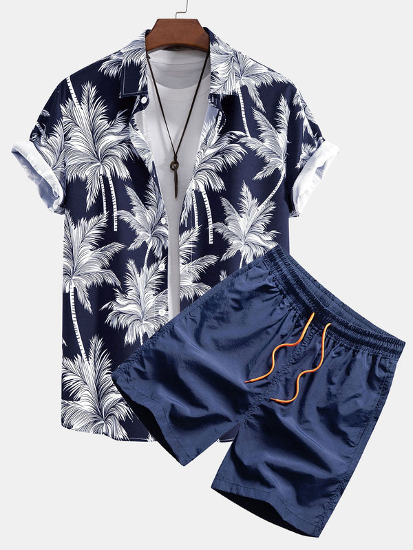 Mateo - Printed Casual Shirt & Shorts Set