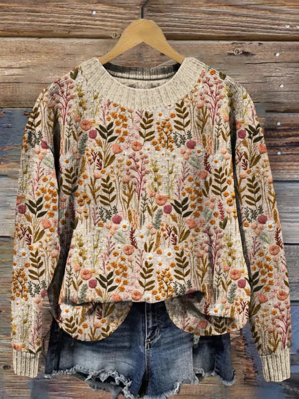 Thea - Floral Sweater