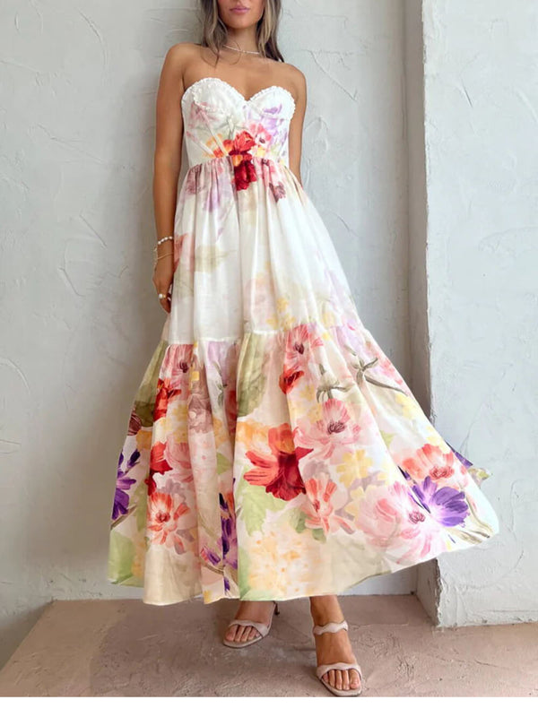 Roxanne - Elegant Party Floral Dress