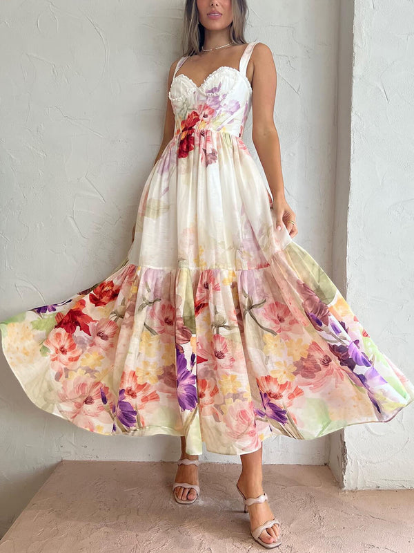 Roxanne - Elegant Party Floral Dress