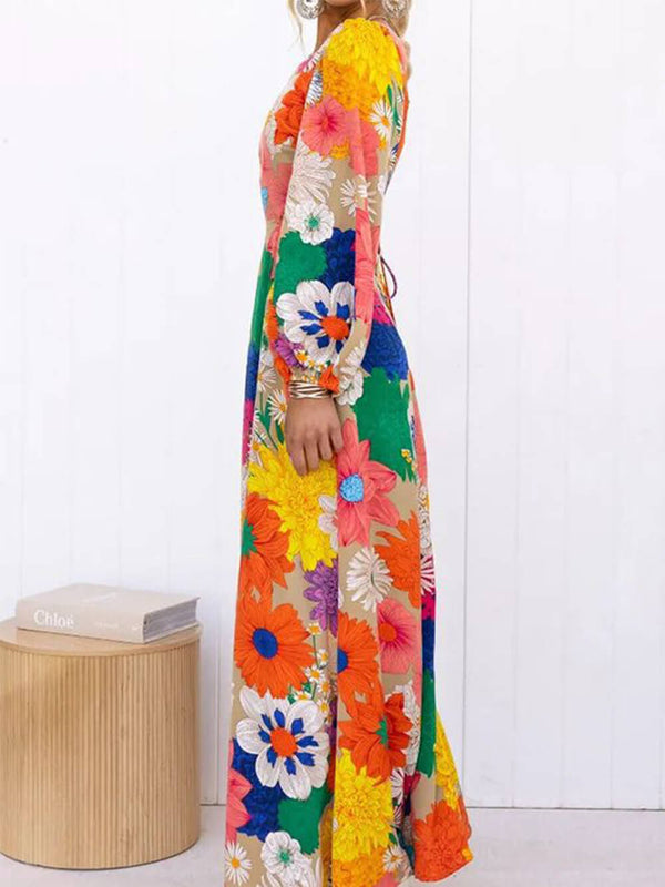 Zenaida - Elegant Floral Maxi Dress