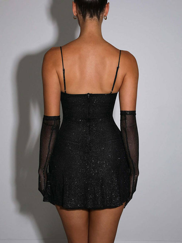 Amity - Black Party Mini Dress