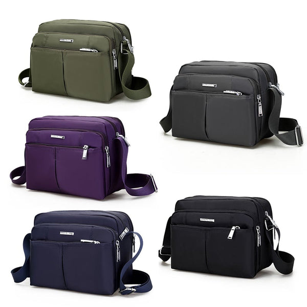 Junbert - Multi-Compartment Crossbody Messenger Bag