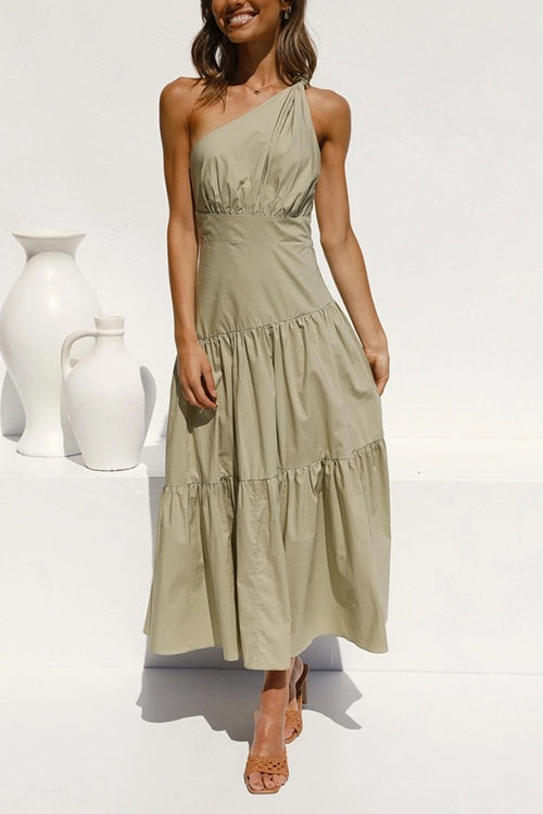 Aerith - Asymmetrical Maxi Dress