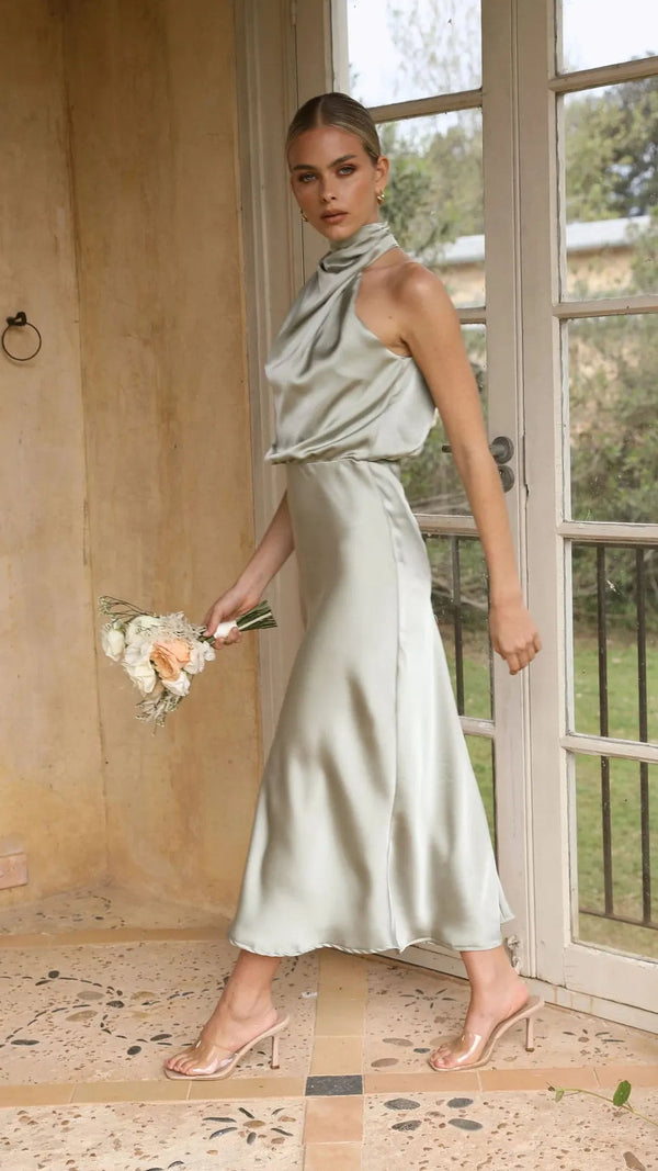 Sarrah - One-shoulder Formal Dress