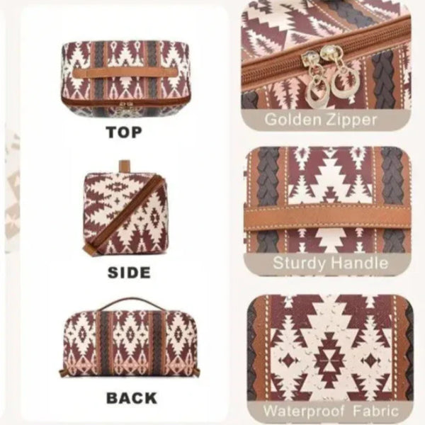 Tracy - Women's Bohemian Cosmetic Travel Bag