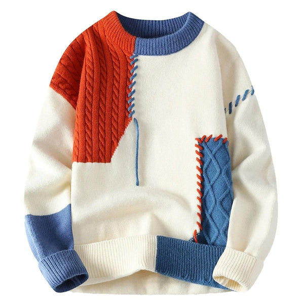 Alessio - Cozy Patchwork Sweater