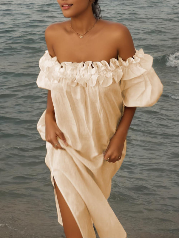 Shawn - Off Shoulder Puff Dress