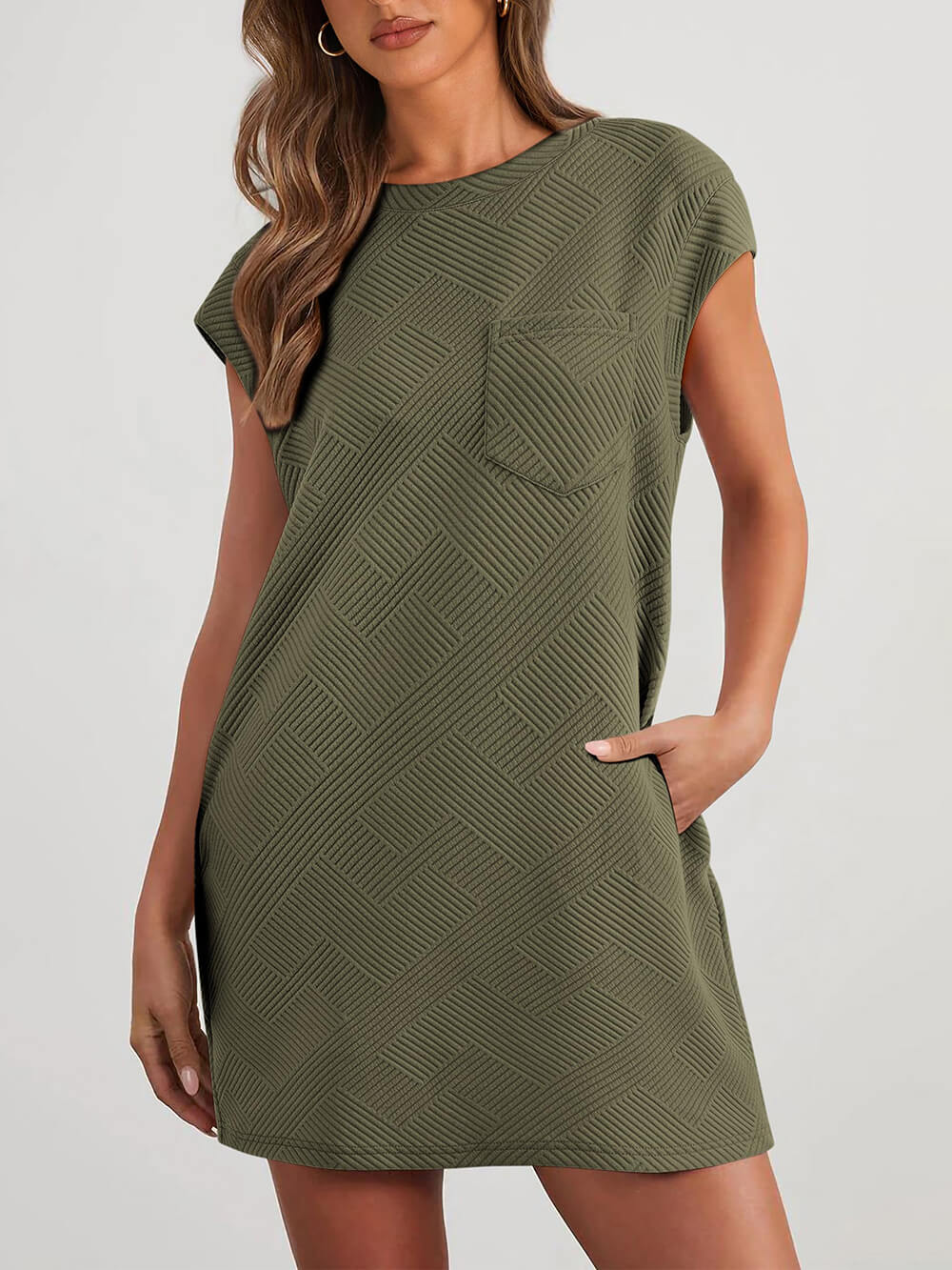 Alouette - Round Neck Mini Dress