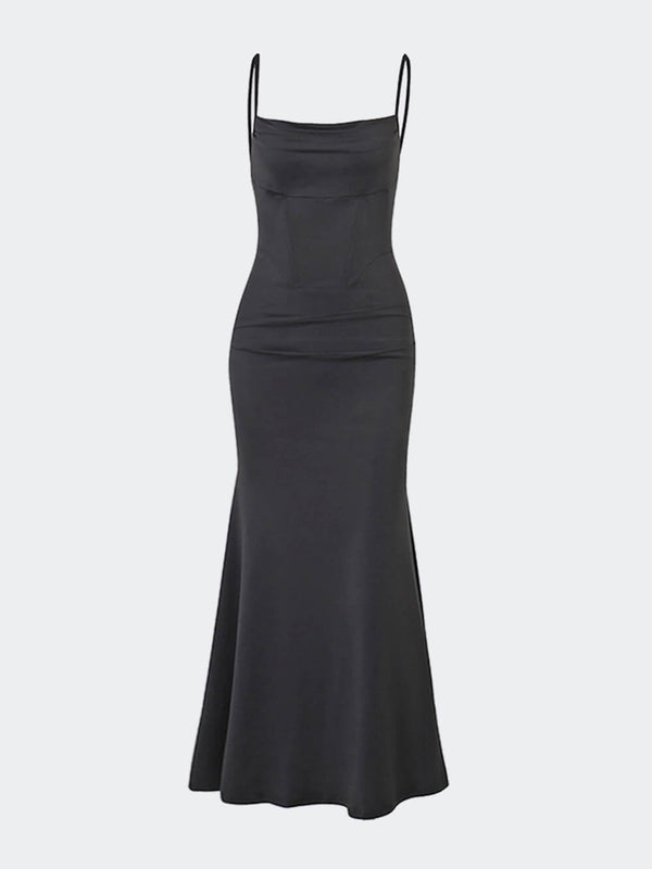 Sybil - Elegant Square Neck Dress