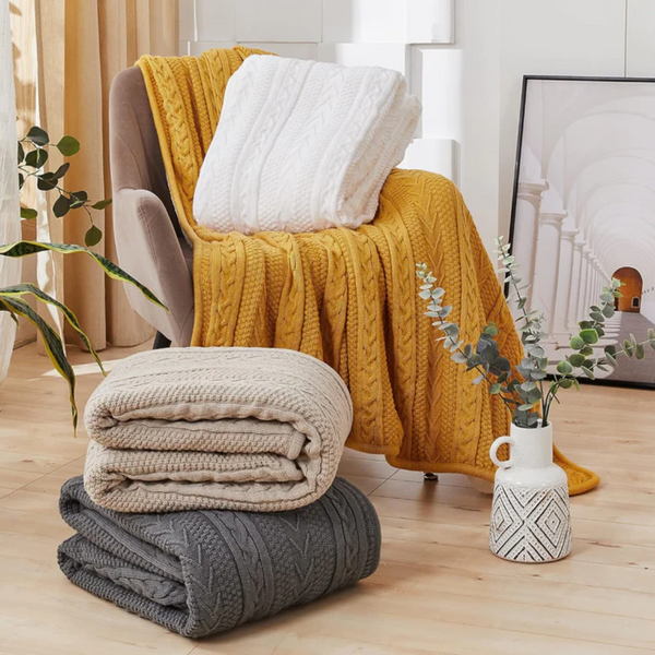 CozyReversible Comfort Throw Blanket - Soft, Stylish & Versatile for Year-Round Comfort