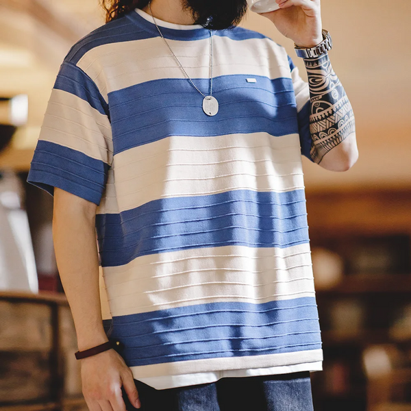 Makoto - Retro Striped Tee