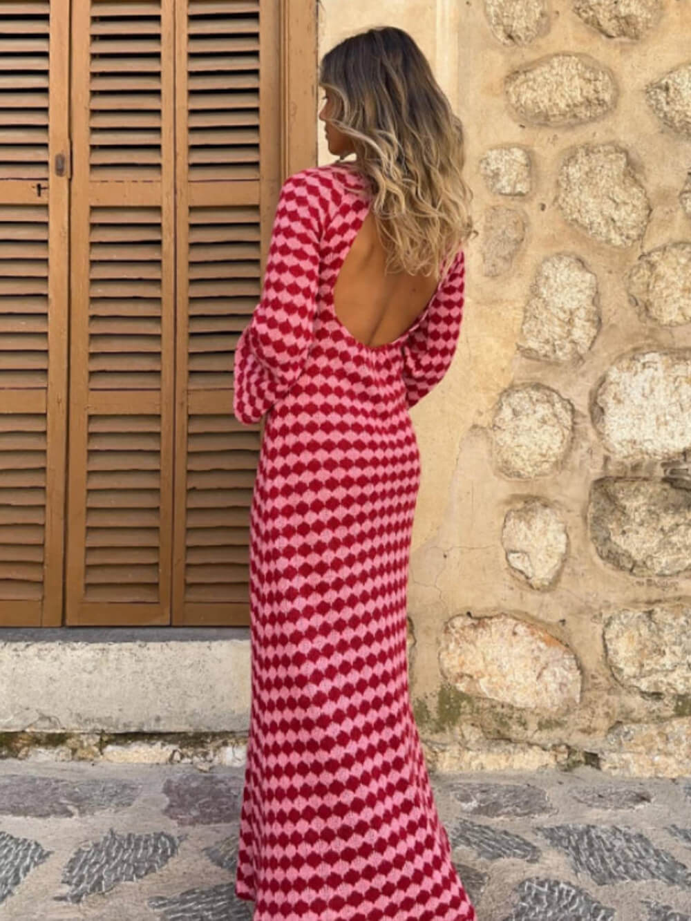 Kara - Geometric Print Maxi Dress