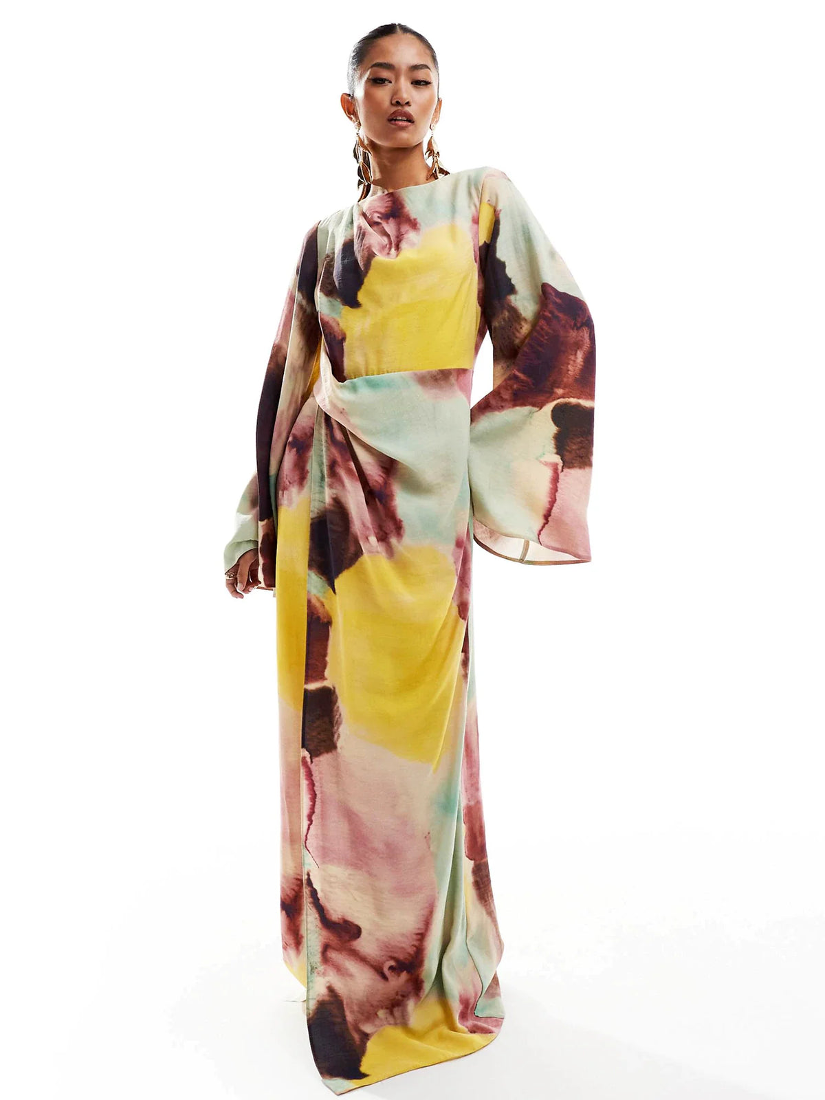 Madisyn - Abstract Print Maxi Dress