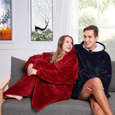 Oversized Hoodie Blanket - Ultra-Soft, Warm & Cozy for Lounging