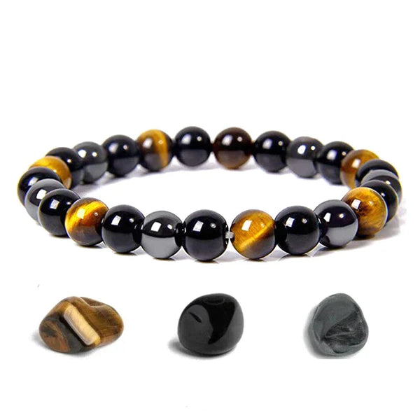 GuardianTrio - Triple Protection Bead Bracelet - Shield Against Negative Energy