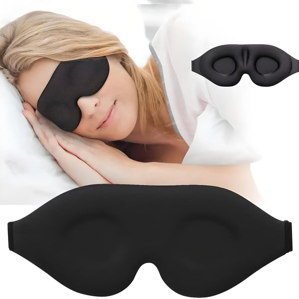 DreamComfort - Memory Foam Travel Sleep Mask - Ultimate Comfort for Restful Sleep