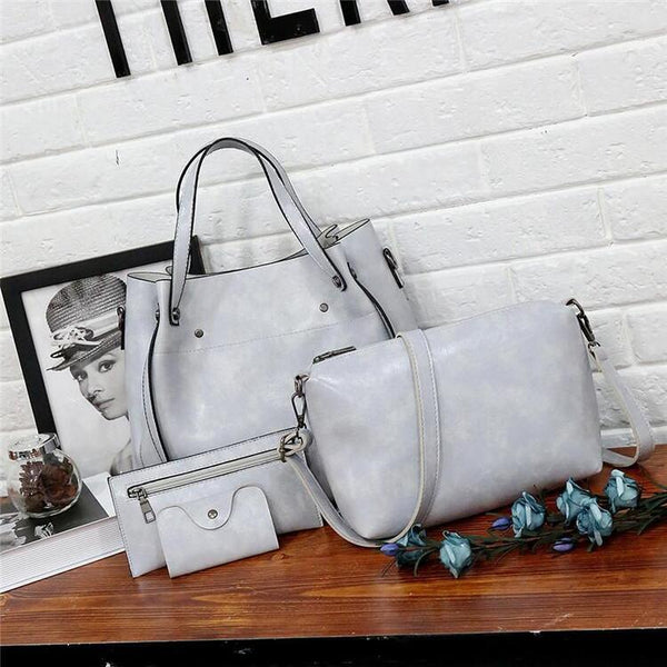 Itzel - Vintage Women’s 4-Piece Bag Set