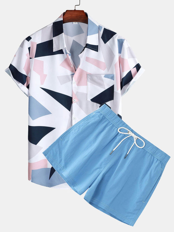 Mattia - Print Summer Set - Shirt & Shorts