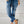 Harmony - Ruched Drawstring Denim Joggers