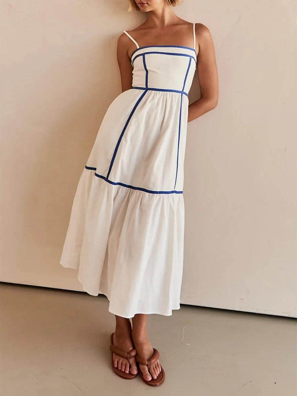 Indira - Elegant Sleeveless Midi Dress