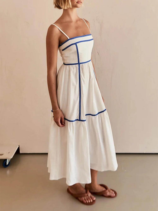 Indira - Elegant Sleeveless Midi Dress