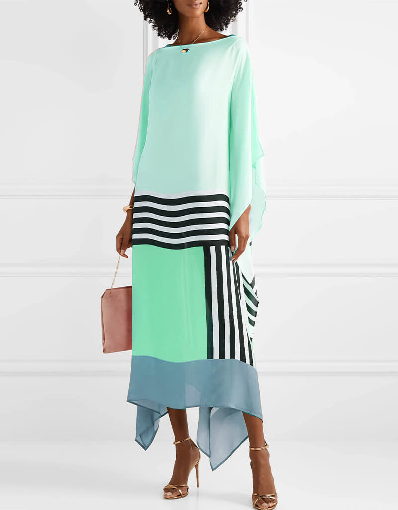 Shara - Casual Stripe Midi Dress