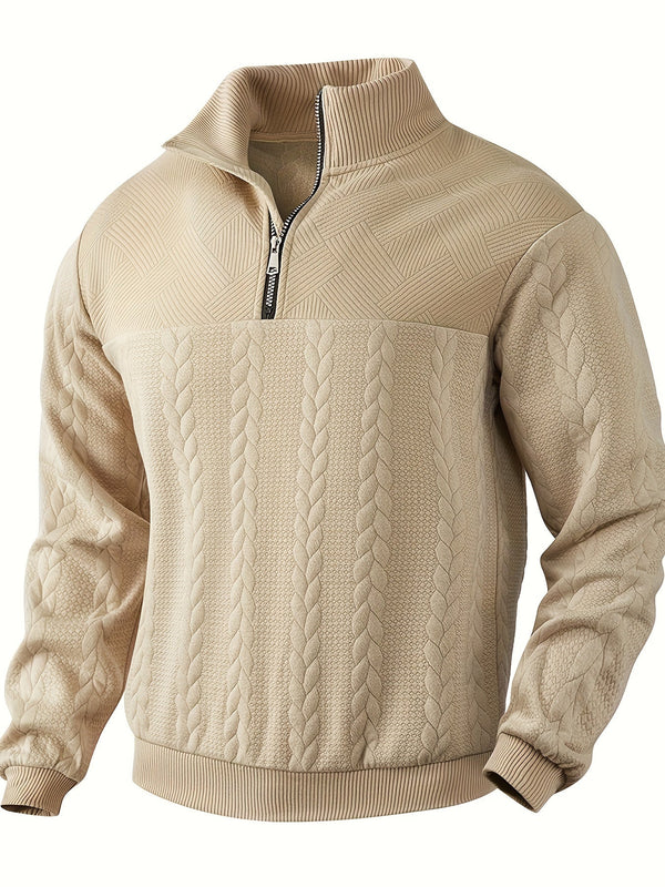 Vince – Men's Zip-Up Sweater – Fashionable & Insulated