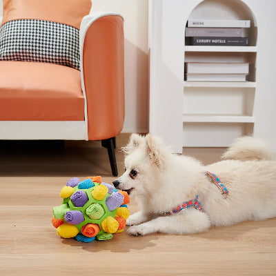 SnuffleRoll - Interactive Fleece Ball for Dogs