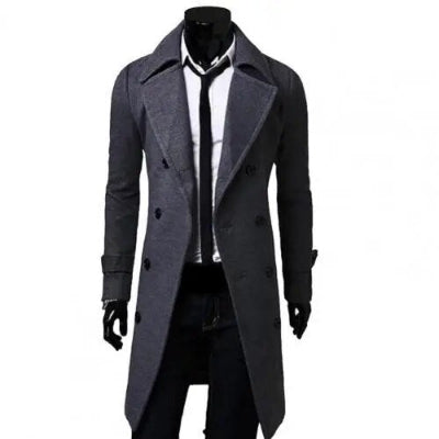 Brent - Windproof Double-Breasted Coat for Men - Elegant & Functional