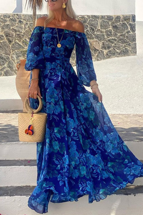 Mandisa - Off Shoulder Floral Maxi Dress