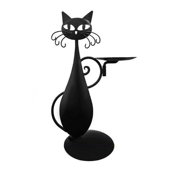 Black Cat Candle Holder – Playful & Chic – A Must-Have for Cat Lovers and Decor Enthusiasts