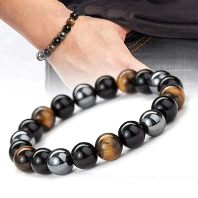 GuardianTrio - Triple Protection Bead Bracelet - Shield Against Negative Energy