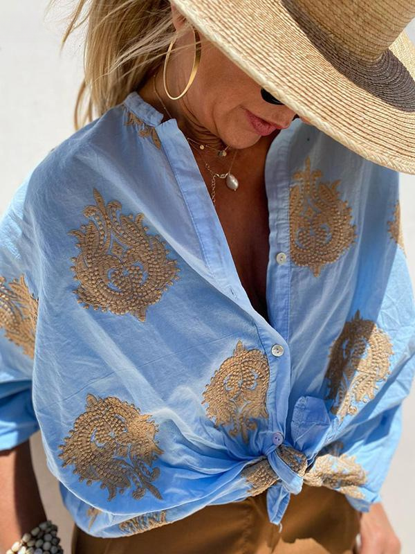 Greta - Ornate Detail Blouse