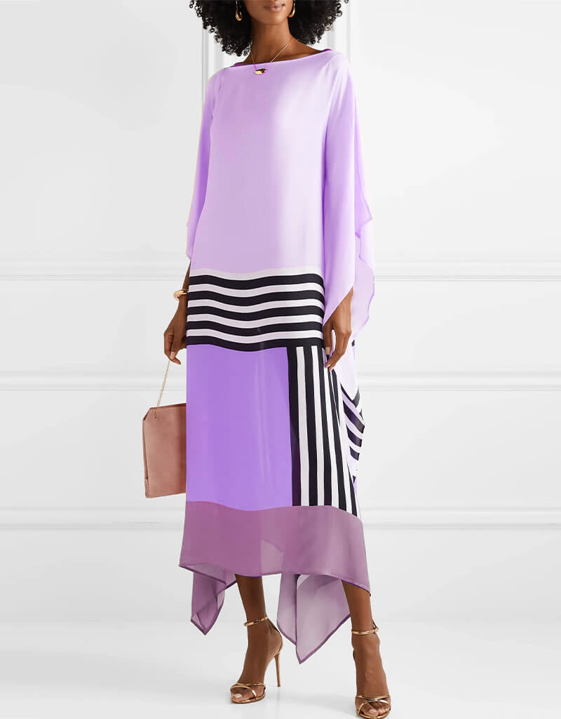 Shara - Casual Stripe Midi Dress