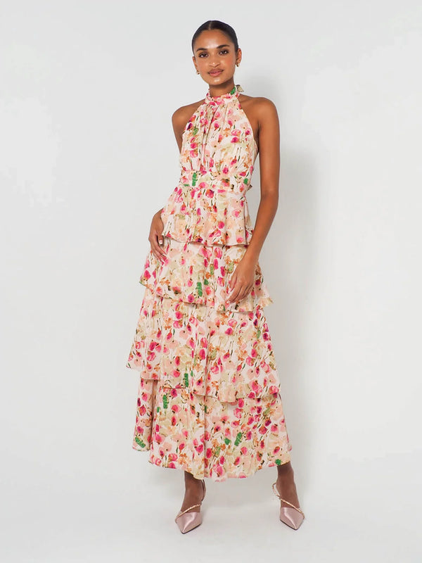 Anaya - Floral Halterneck Maxi Dress