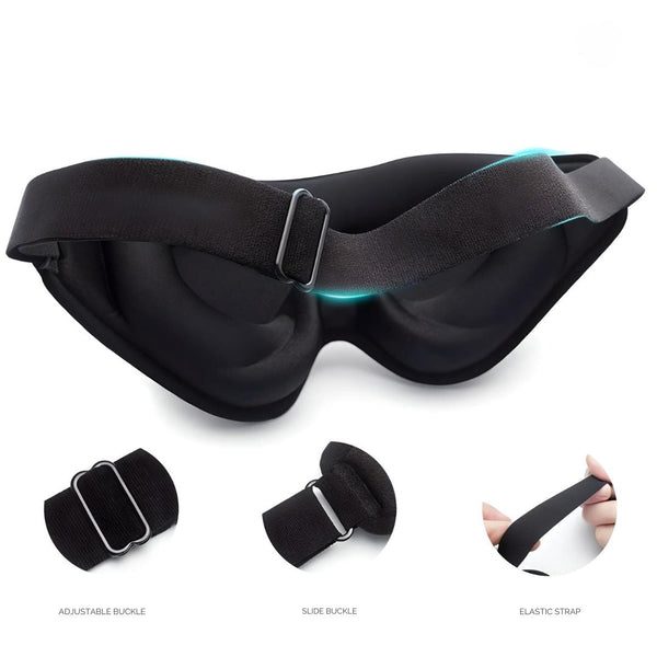 DreamComfort - Memory Foam Travel Sleep Mask - Ultimate Comfort for Restful Sleep