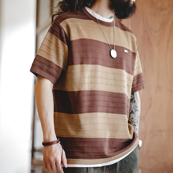 Makoto - Retro Striped Tee