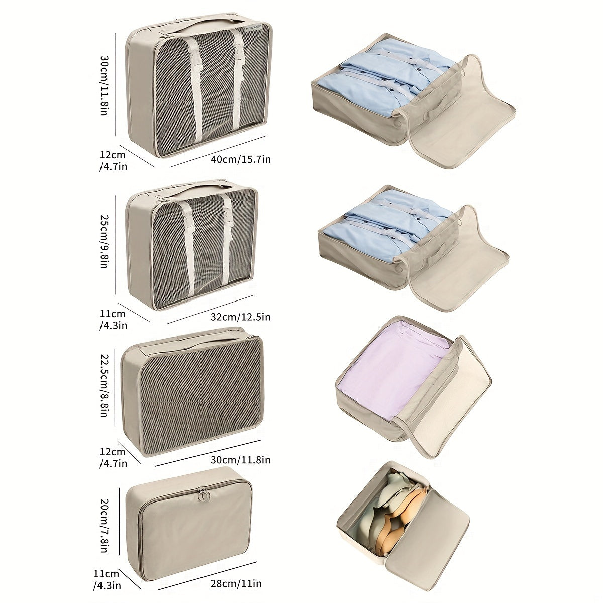 Saver - Travel Packing Cubes Set (7 Pieces)