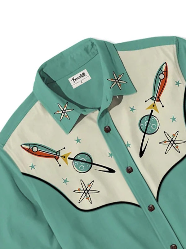 Flynn - Men's Printed Rocket Polo