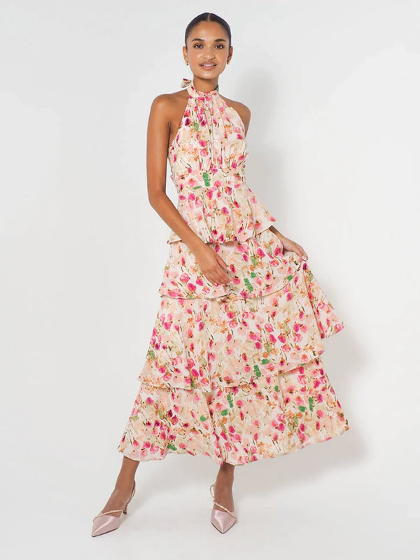 Anaya - Floral Halterneck Maxi Dress