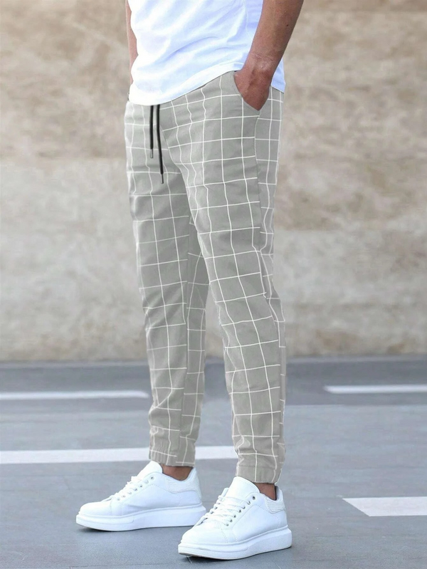 Alfred - Casual Checkered Men's Trouser