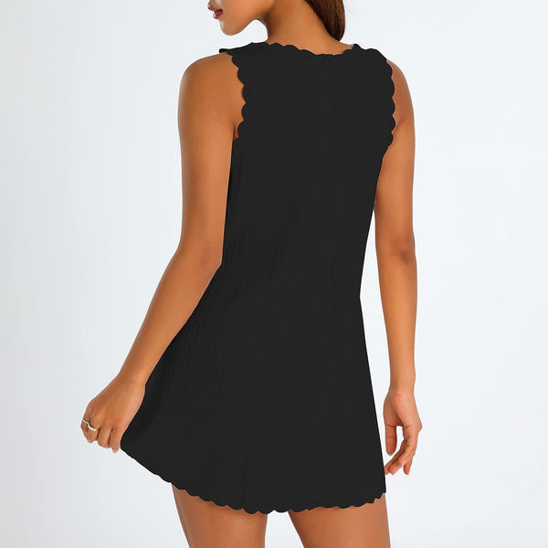 Cecily - Elegant Halter Mini Dress