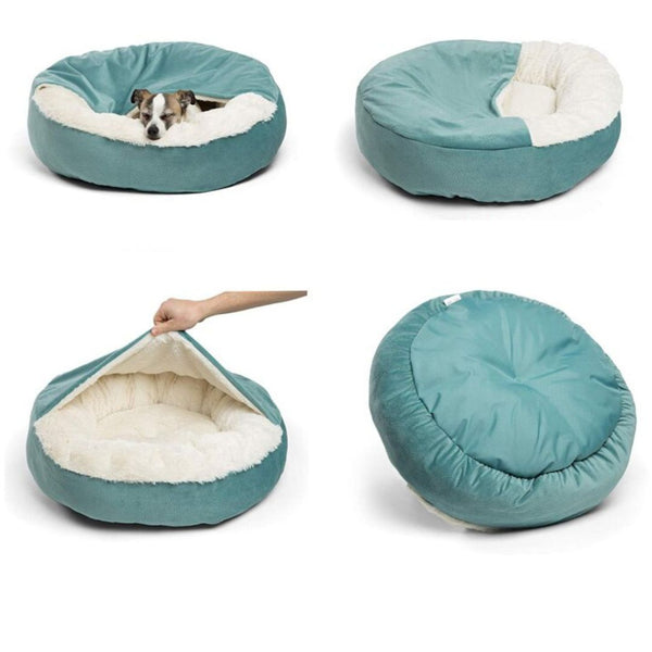 Dog Cuddle Cave - Cozy, Soft & Warm Hideaway for Restful Sleep