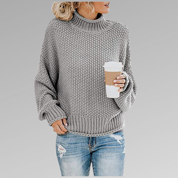 Stace - High Neck Knitted Sweater