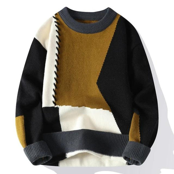 Alessio - Cozy Patchwork Sweater